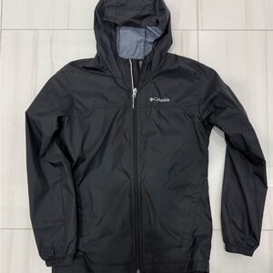 Columbia Kids Black Hooded Raincoat